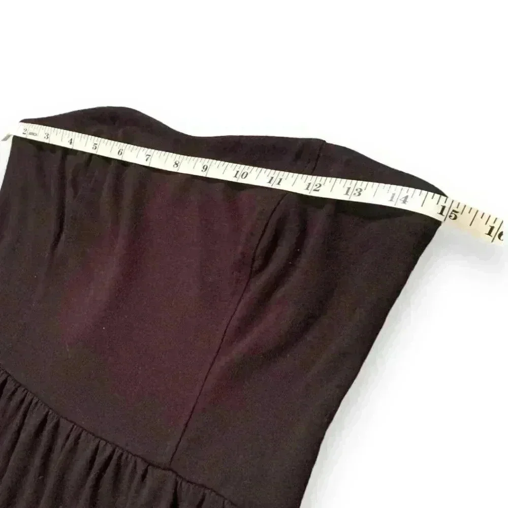 Women's Juniors' Xhilaration Black Strapless High-low Dress - Picture 10 of 11